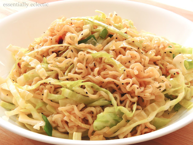 Presley maddox hustler Asian cabbage salad with ramen noodles