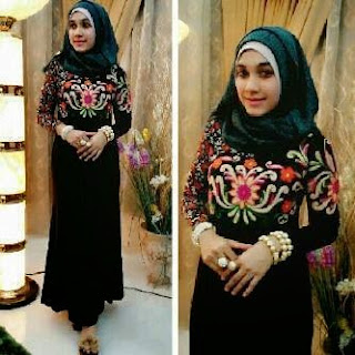 Gaun muslim elegan terbaru model masa kini untuk pesta