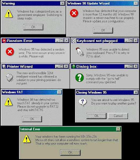 Windows Classic Error Msgs