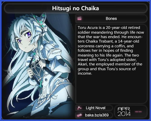 Anime Estrenos Primavera 2014 Hitsugi+no+chaika