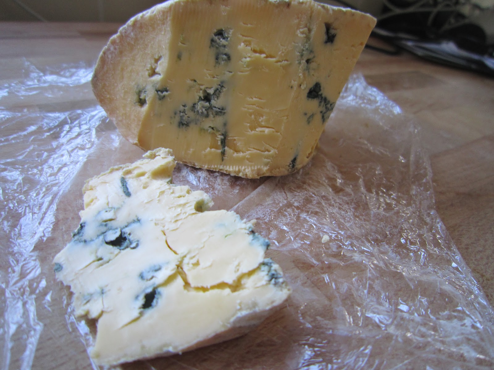 Pure Cheese Barkham Blue discus shaped nugget of cheese gold