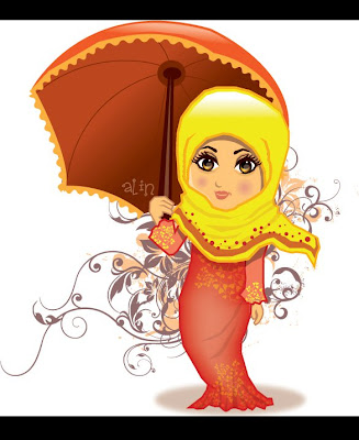 Kartun Muslimah Collection | Collection of Muslimah Cartoon