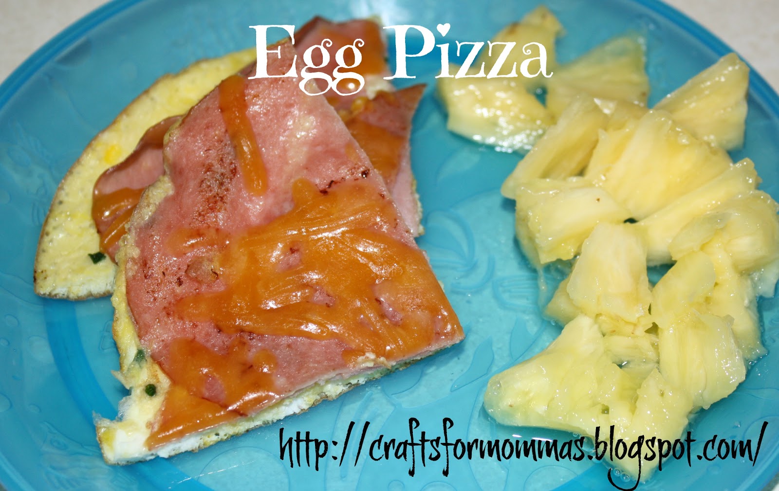 Crafty Momma Kid Approved Egg Pizza!
