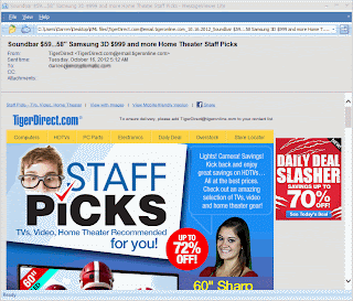 .eml viewer for Windows, main screen. Affordable .eml viewer for Windows, main screen showing a email message.