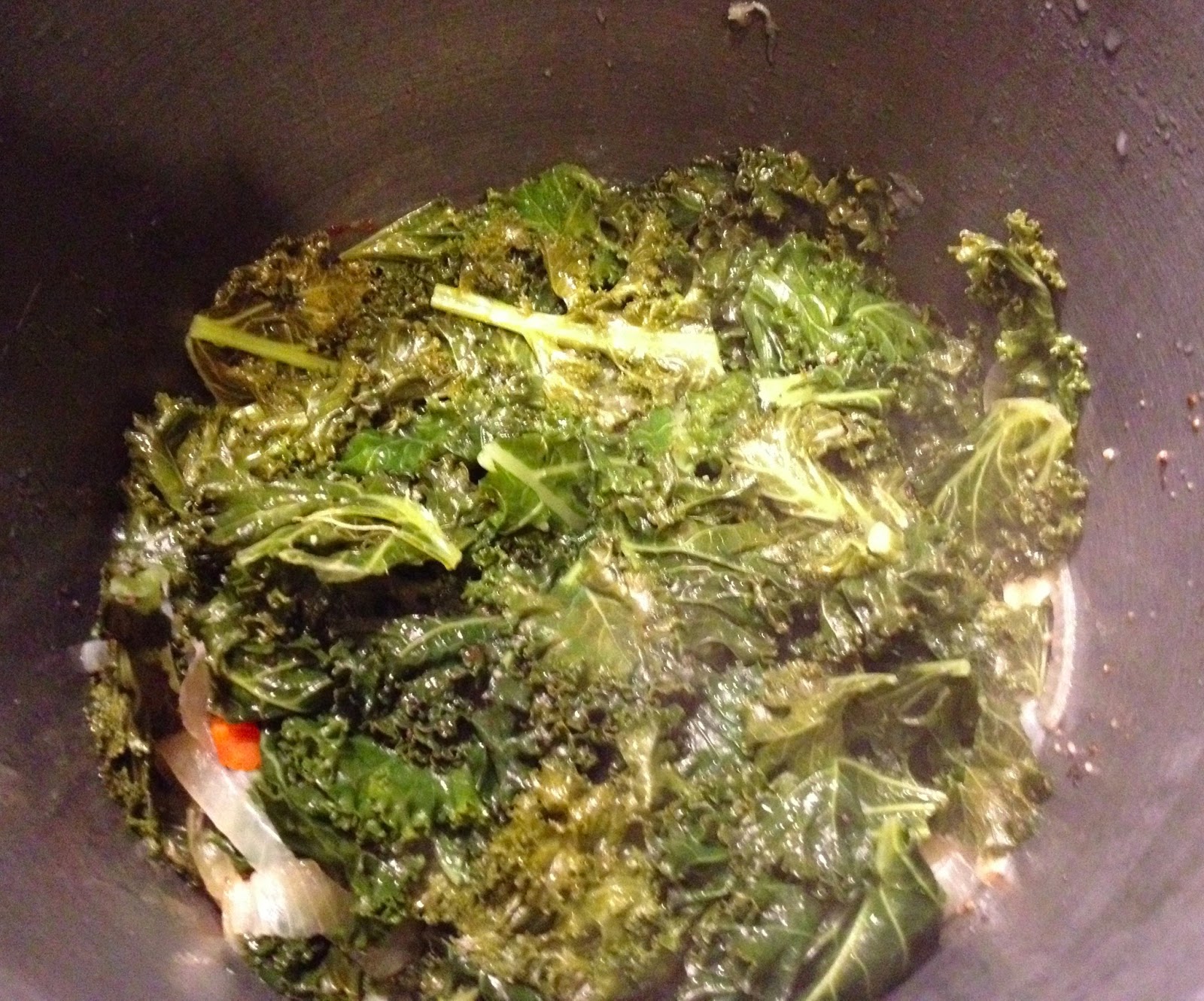 The Paleo Review Pressure Cooker Braised Kale & Carrots from