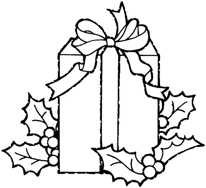 Christmas Gifts Coloring Pages To Kids