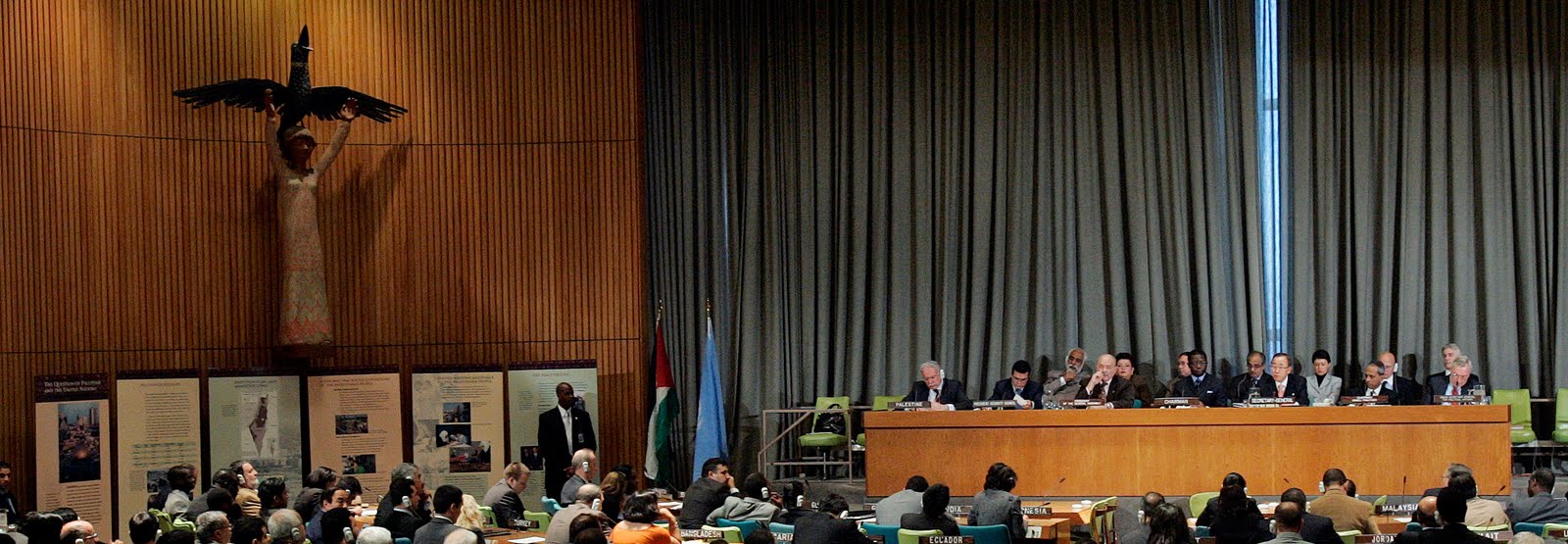 un building inside