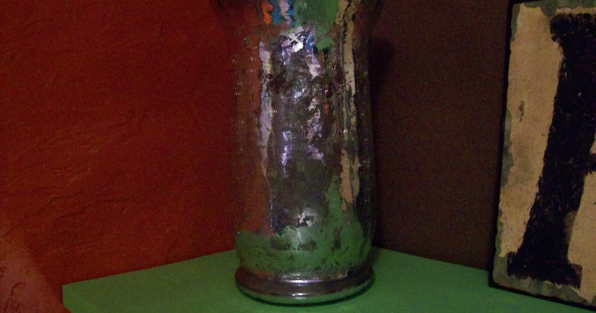 Shabby Pink Bungalow Mercury Glass Vase