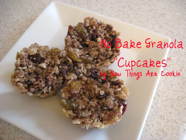 Now Things are Cookin' No Bake Granola "Cupcakes"
