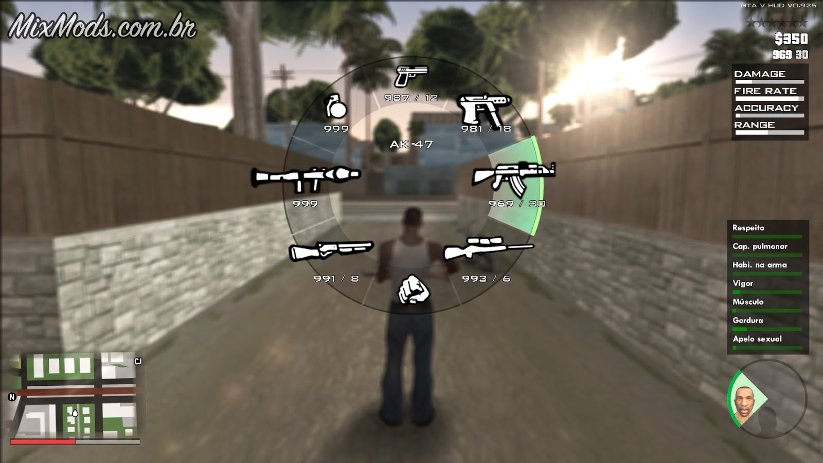 Old-gen hud and menu 