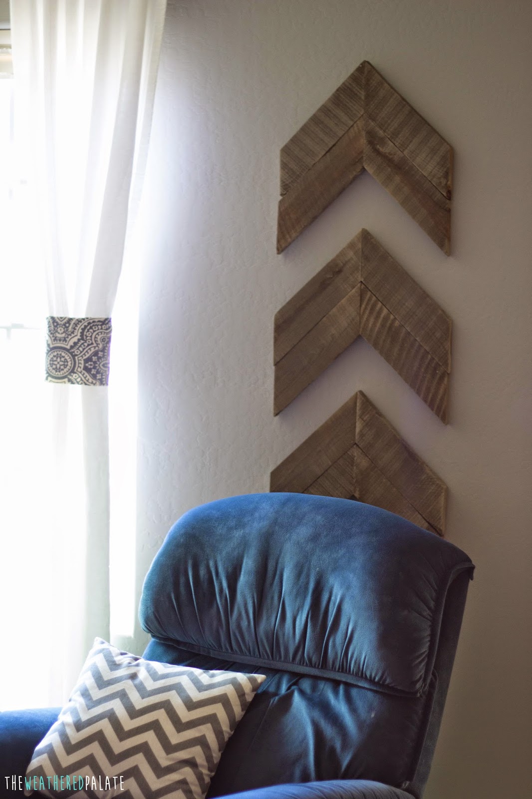 DIY Chevron Wall Art The Weathered Palate