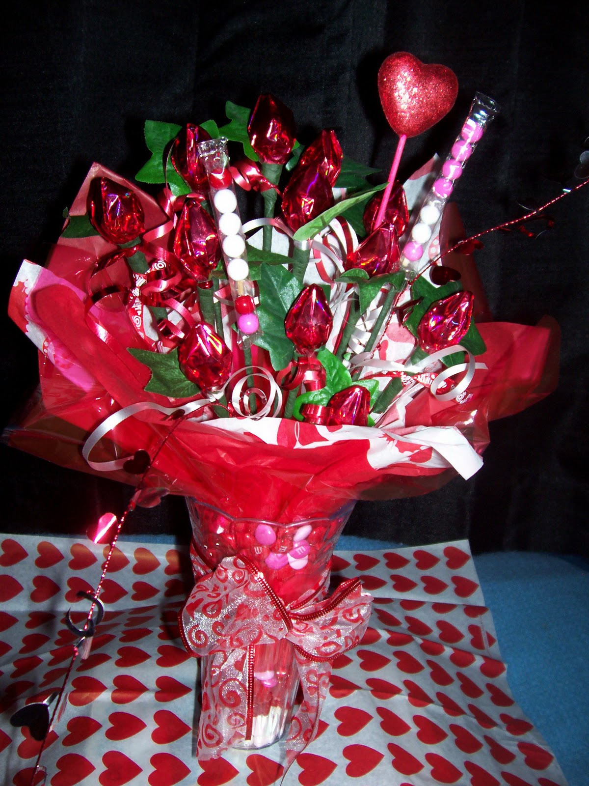 Mandy's Candy's Valentines Candy Vases