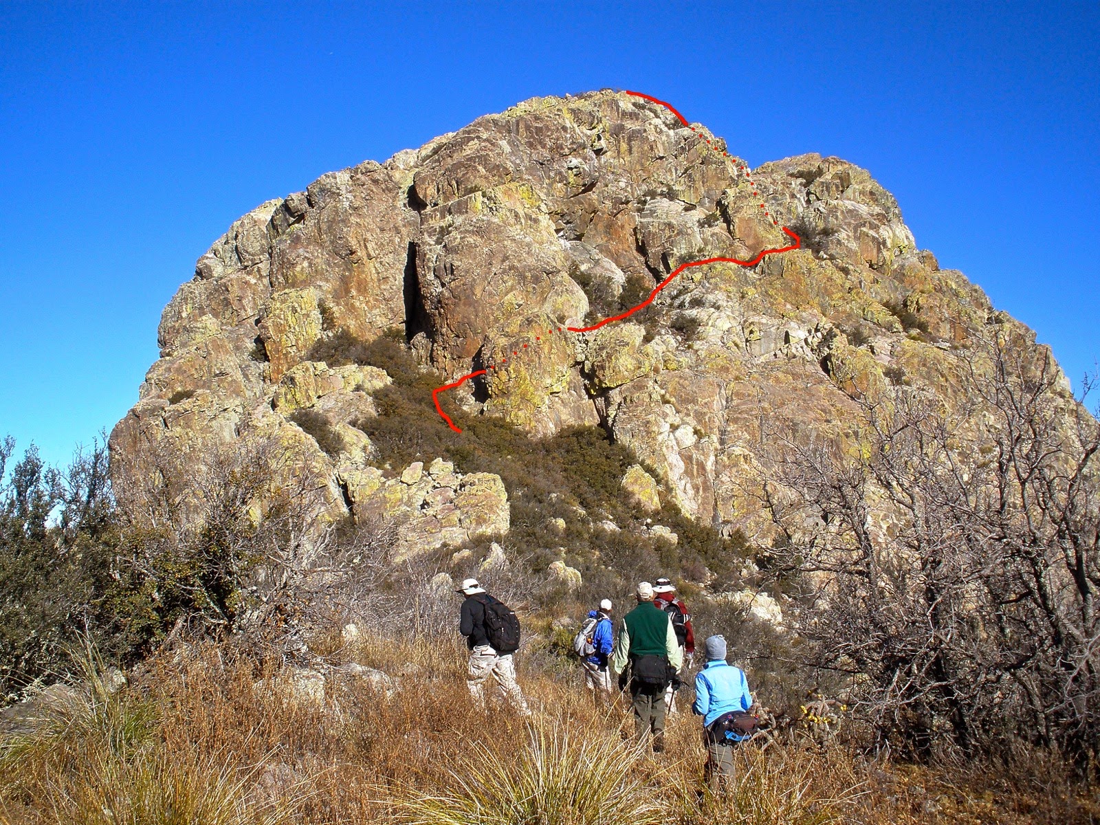 Earthline The American West Dos Cabezas Peaks, 8,354' and 8,357', Via