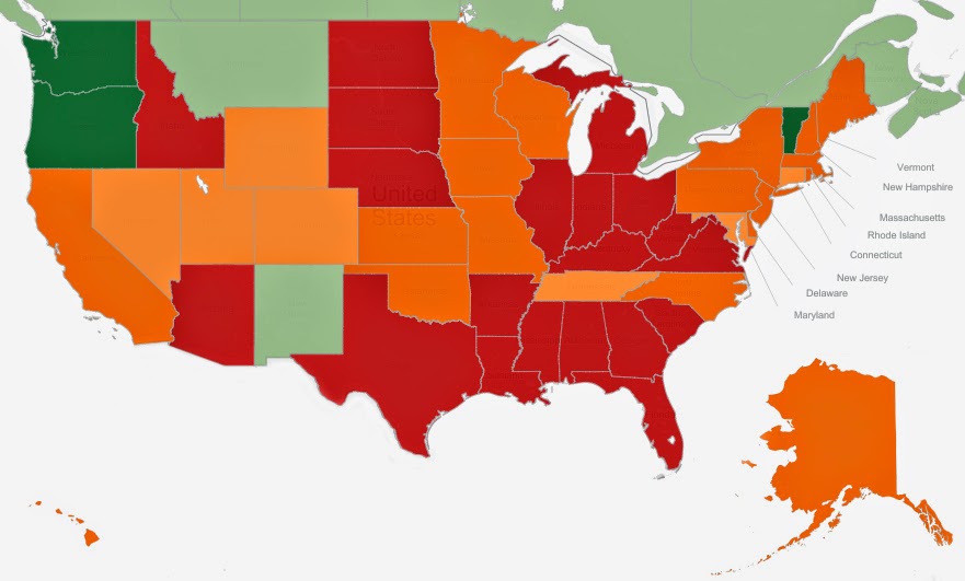 Right To Die States Map United States Map
