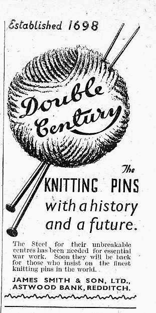1960s Aero Double Ended Grey Metal Knitting Needles. Set of 4