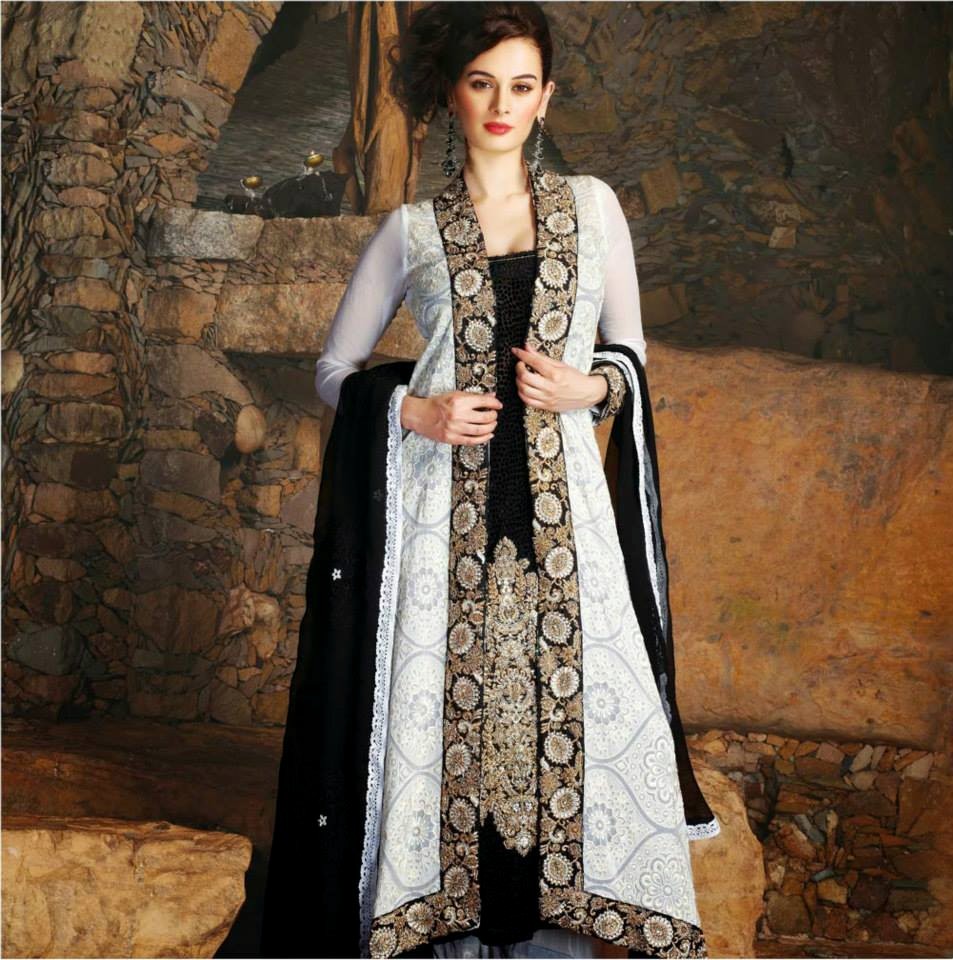 Fashion Mag Double Open Shirt Embroidery Dress Design for girls