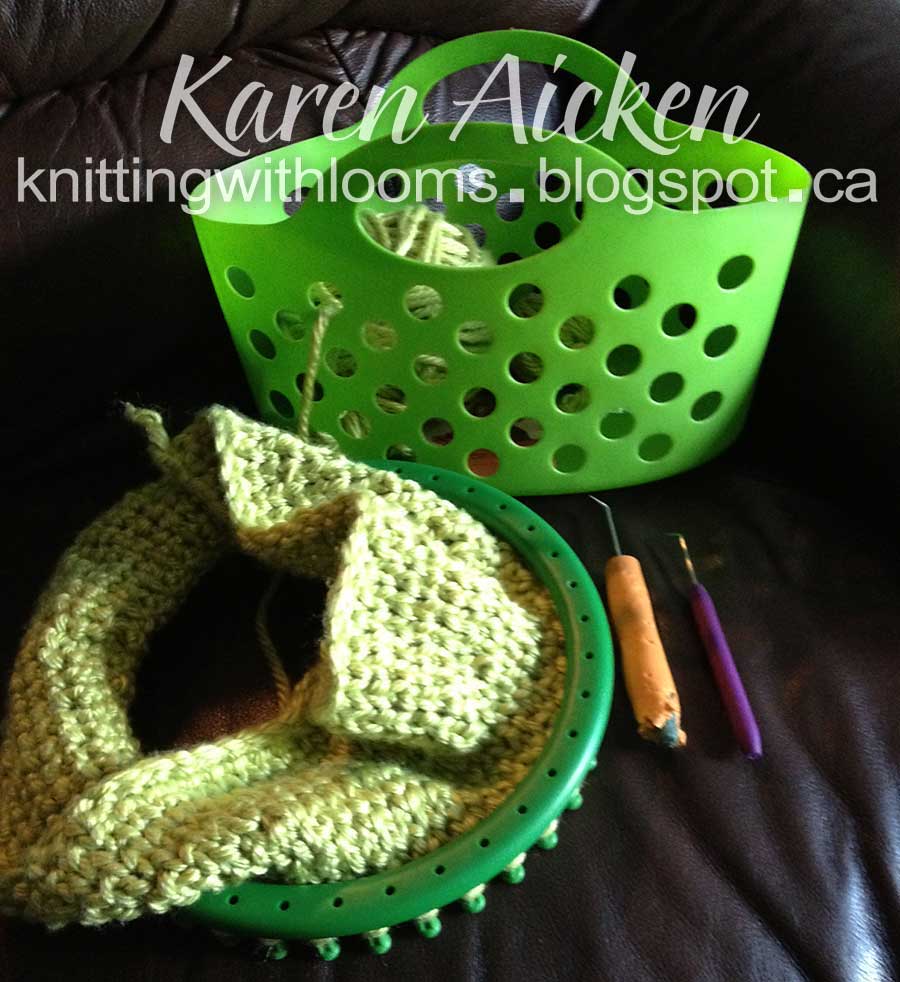 Knitting With Looms Baby Blanket Update