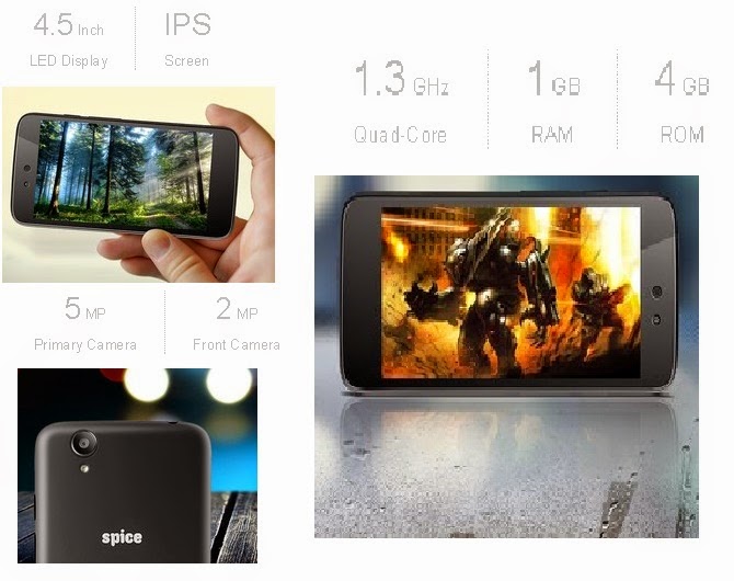 Spice Android One Dream UNO Mi-498 Spice Android One Dream UNO Mi-498 price n specifications