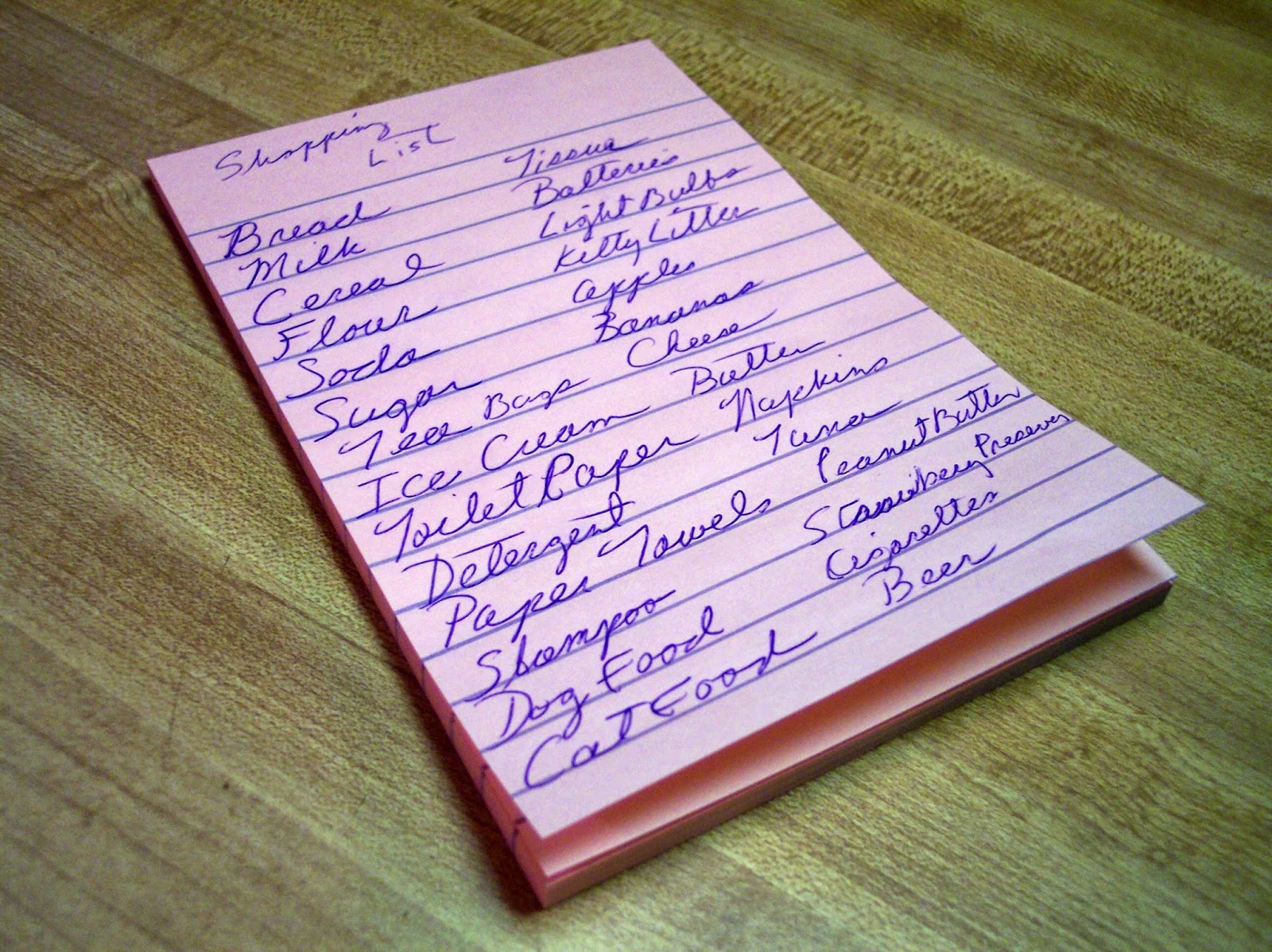 Lista de la compra Lista de la compra