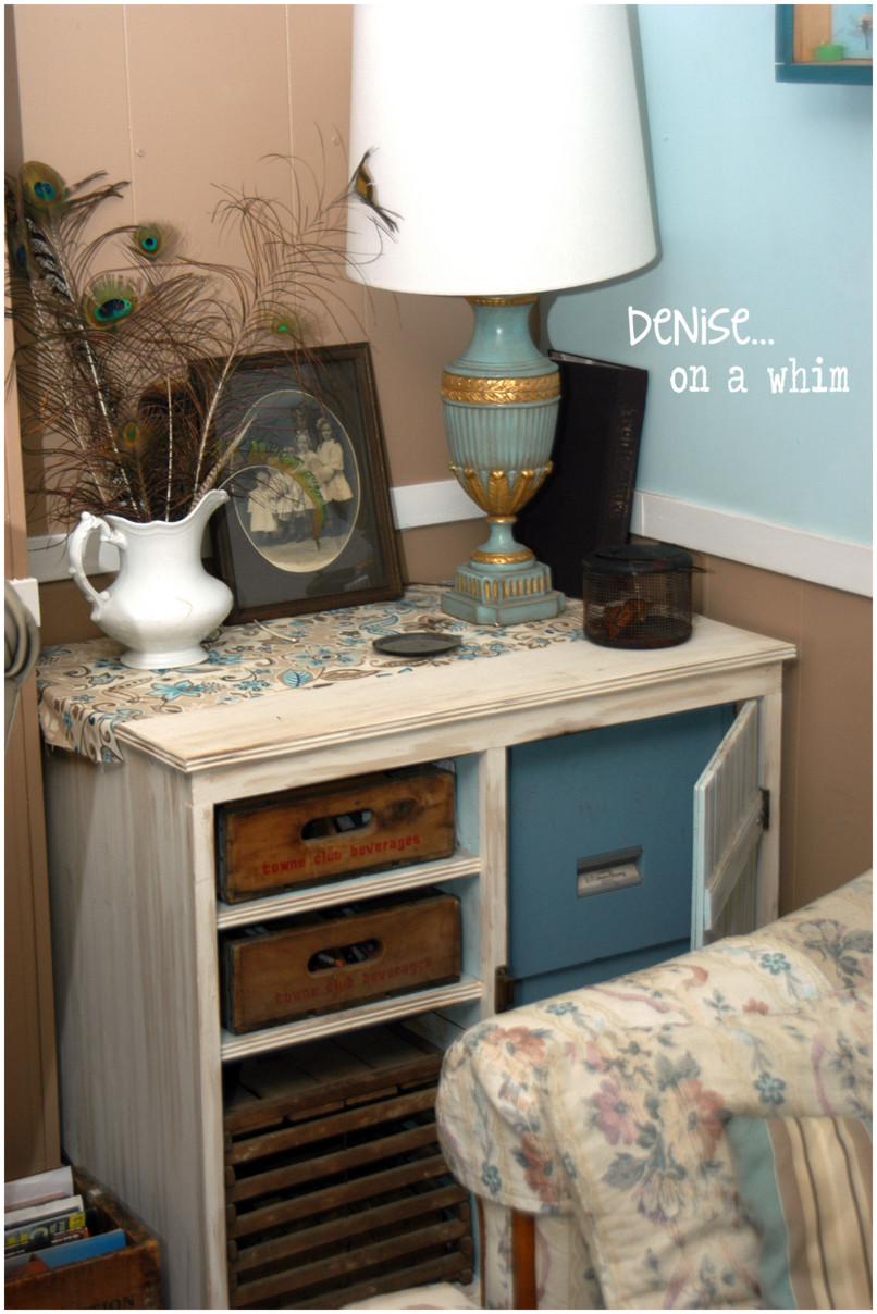 denise...on a whim Fabulous Farmhouse Tour A Turquoise Living Room