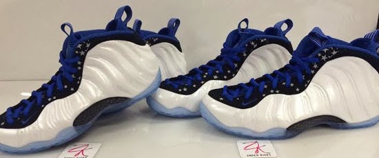 Cheap Nike Air Foamposite One Shooting Stars White Black Blue