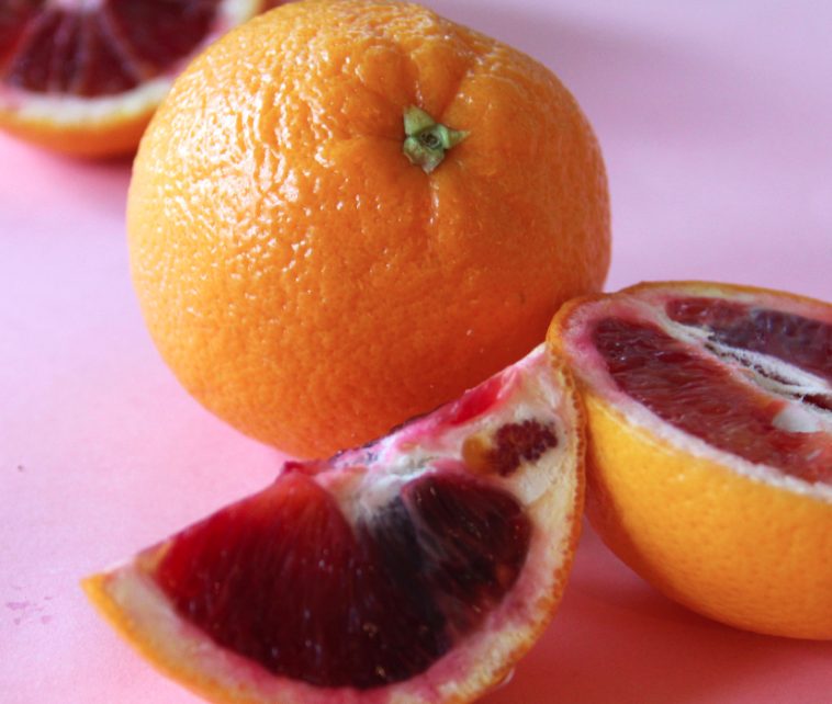 Blood Orangesicle Frozen Yogurt Grandbaby Cakes