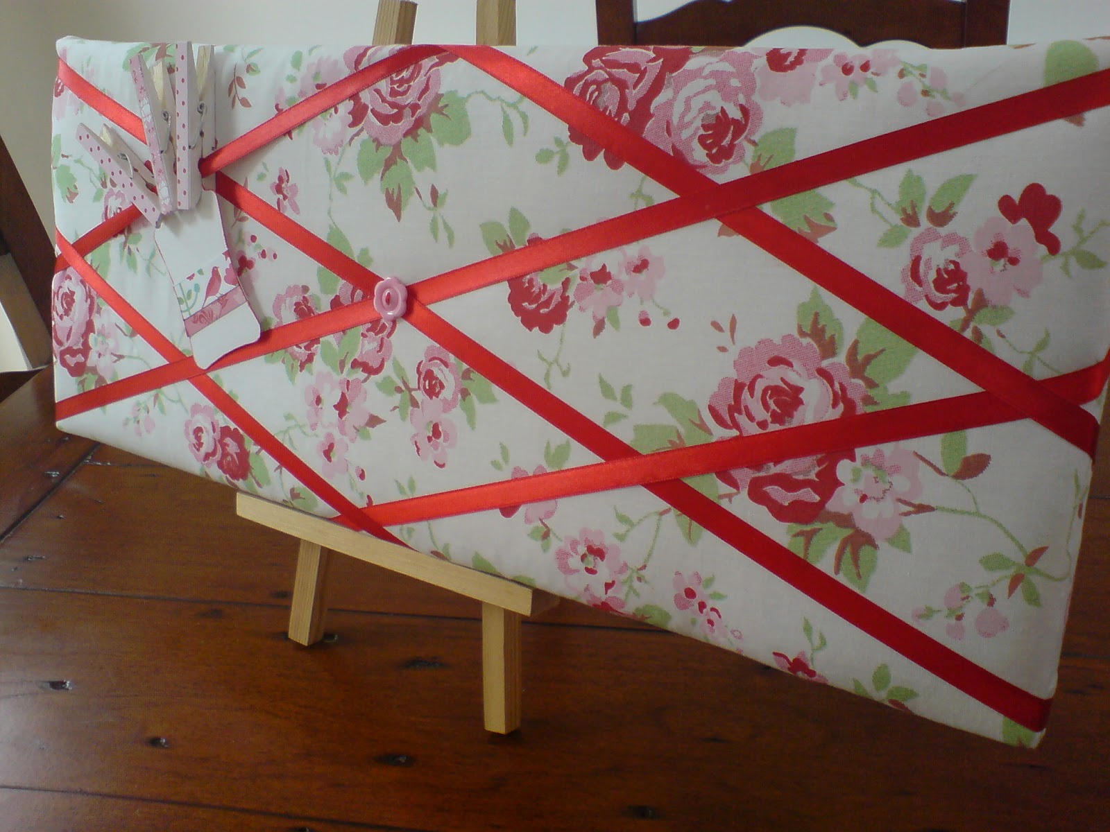 aok's paper stuff and more Shabby Chic Fabric Notice Boards