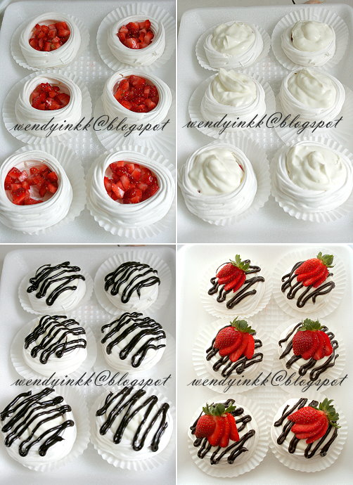 Table for 2.... or more Strawberry Meringue Baskets Strawberry 3