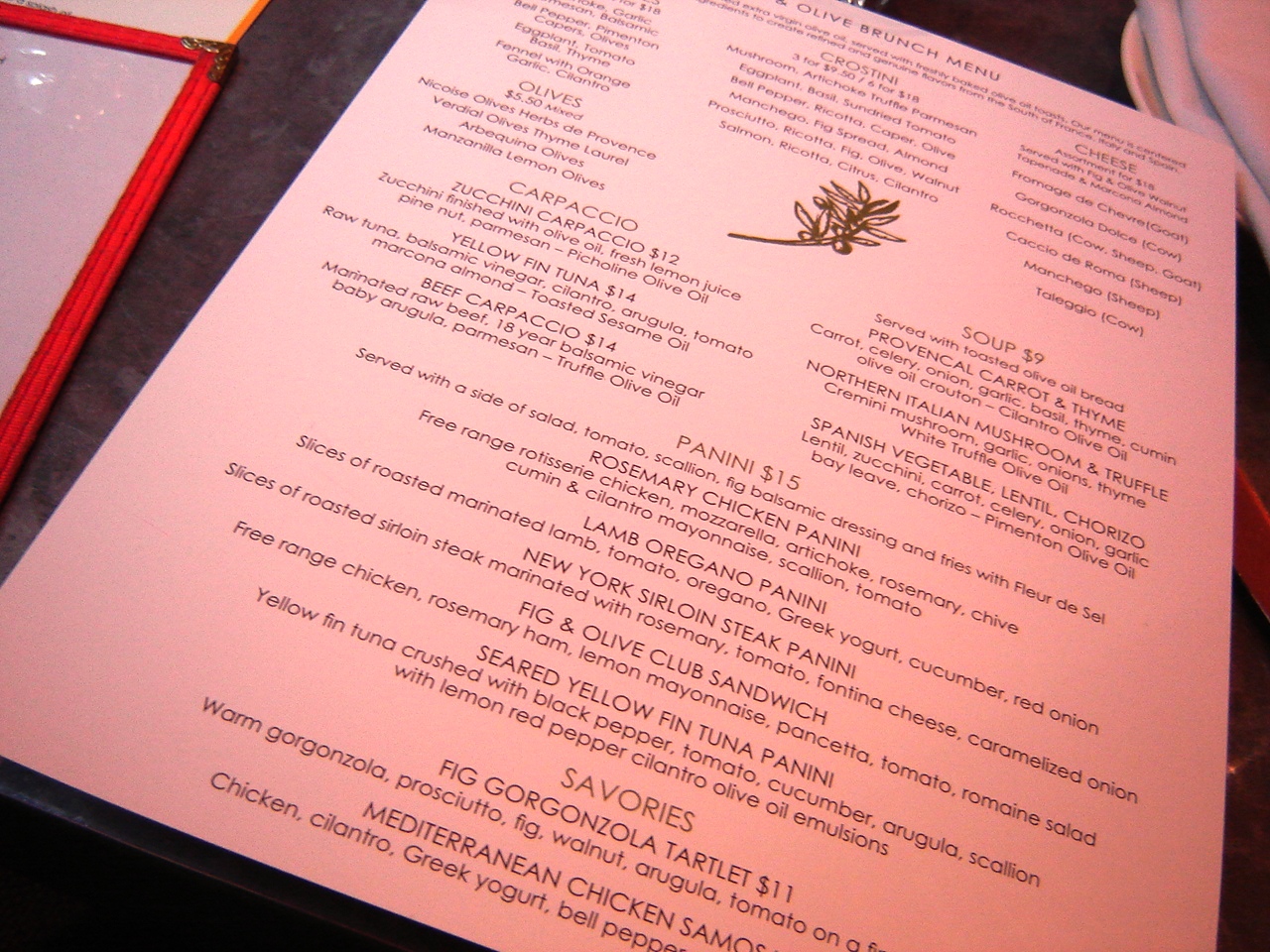 Life on Food Restaurant Review Fig and Olive