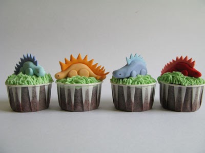 TIERRA DE DINOSAURIOS: Cupcakes de dinosaurios.