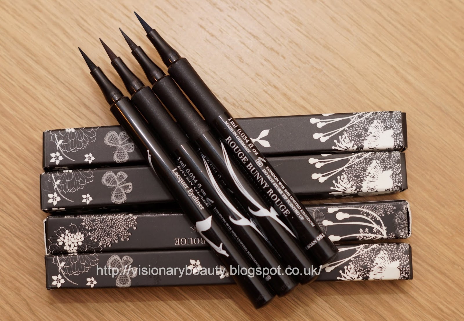 Visionary Beauty Rouge Bunny Rouge Raven Glaze liner and the New