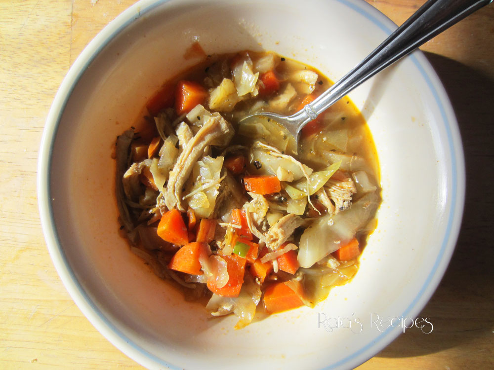 Chicken, Cabbage & Carrot Soup Raias Recipes
