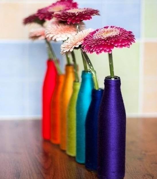 DIY Yarn Decorated Flower Vase The Idea King