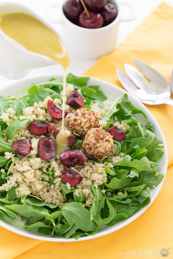 ARUGULA QUINOA SALAD WITH CHERRIES Cooking on the Front Burner