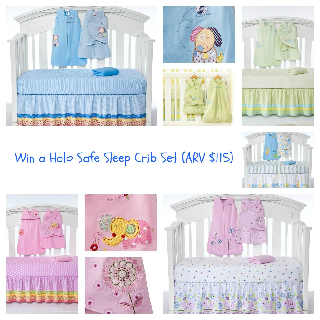 HALO Safe Sleep Crib Set Giveaway babygifts Frugal Mom Eh!