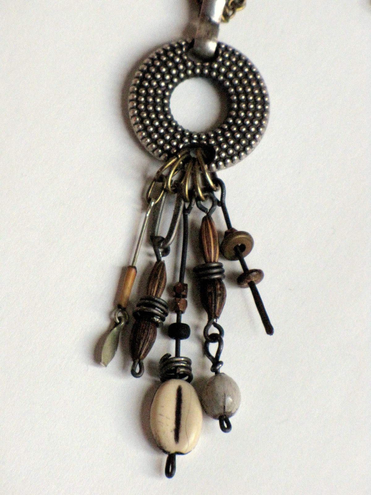 Letting in the Light Rustic Handmade Beads and Necklace