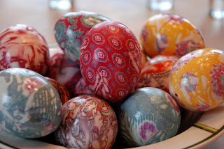 eggs easter silk egg decorating garland ties serenity homemade neckties making tie dying sutto sue blown dyed blogger dye