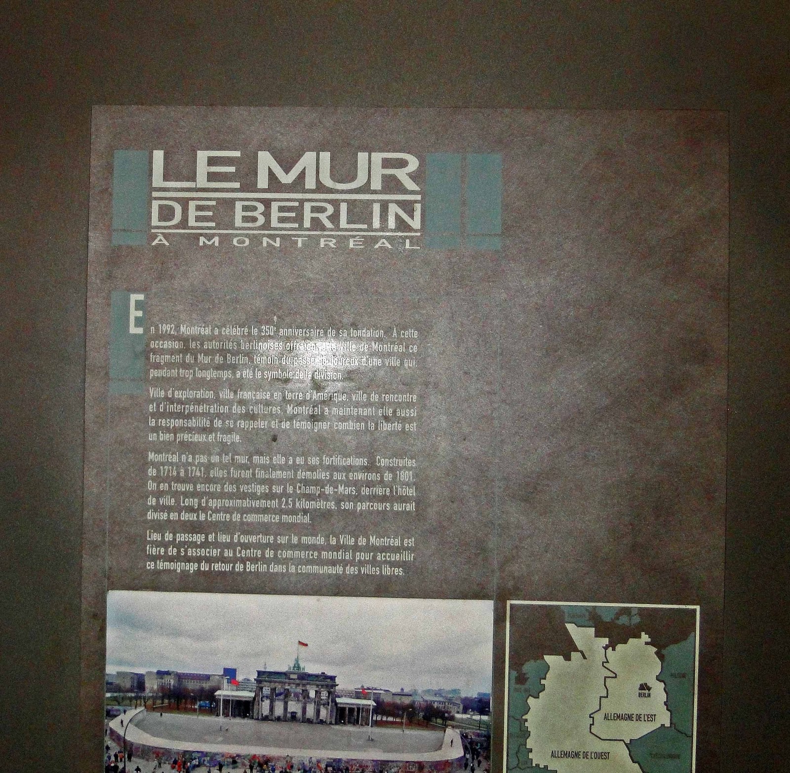 L.I.V.E. Le Mur De Berlin à Montréal