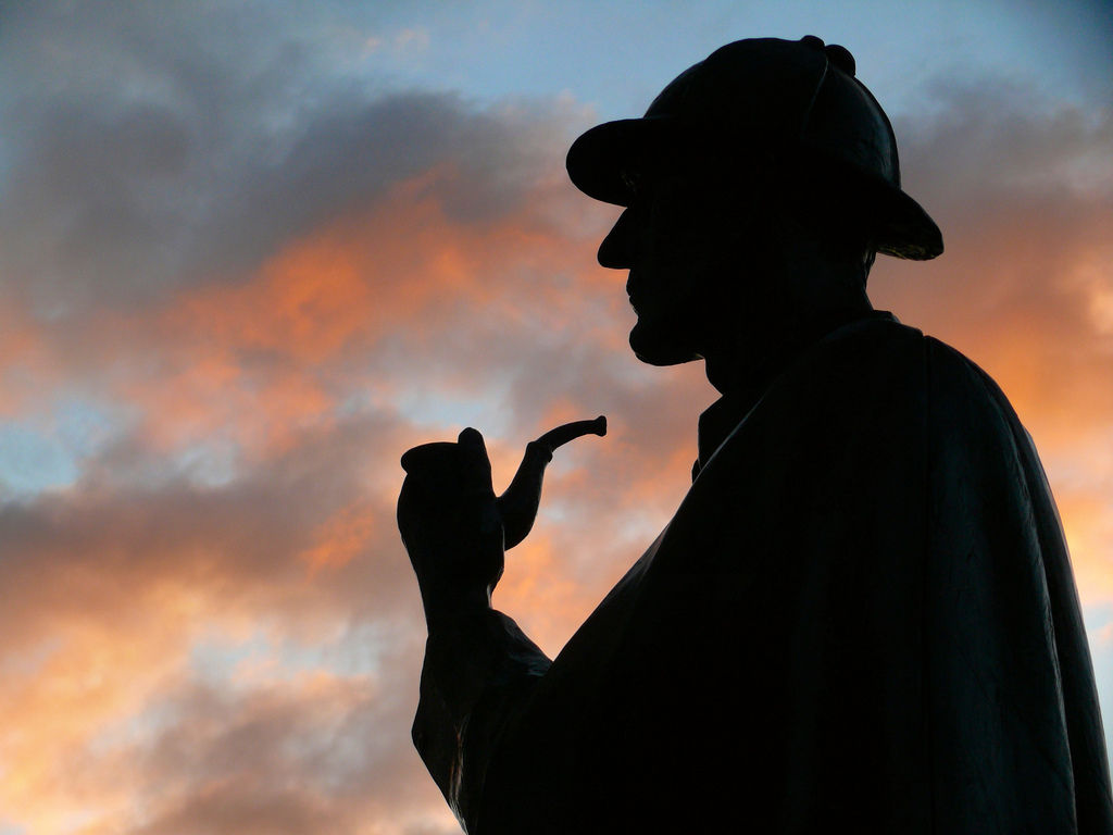 The figure was far taller than that of Stapleton, far thinner than that of Frankland. Barrymore it might possibly have been, but we had left him behind us, and I am certain that he could not have followed us. A stranger then is still dogging us, just as a stranger dogged us in London.