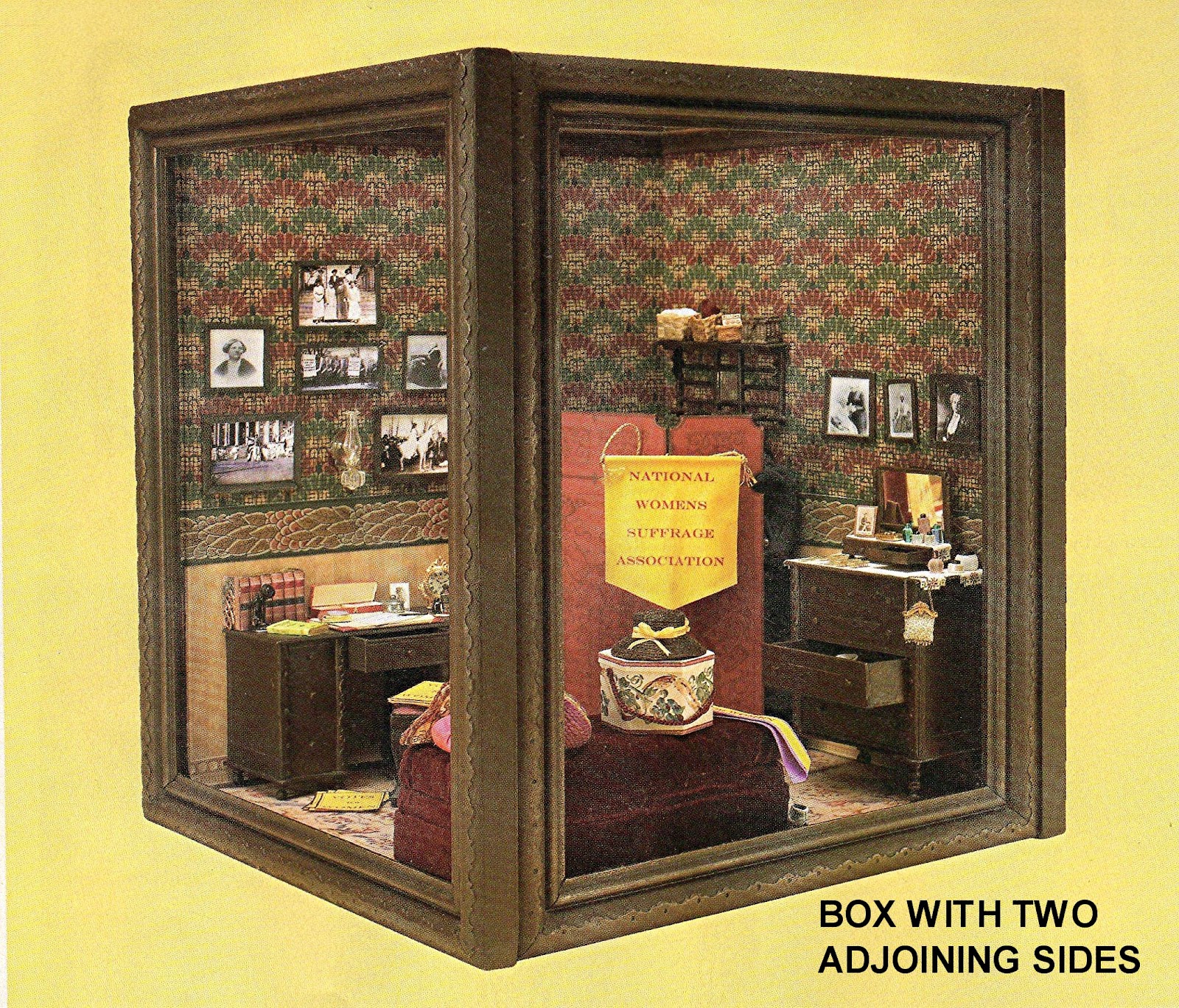 DYI DOLLHOUSE MINIATURES MAKING ROOMS & DISPLAY BOXES FROM PICTURE FRAMES