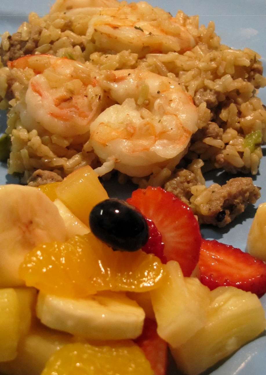 Cooking in Carolina! Dirty Brown Rice with Shrimp