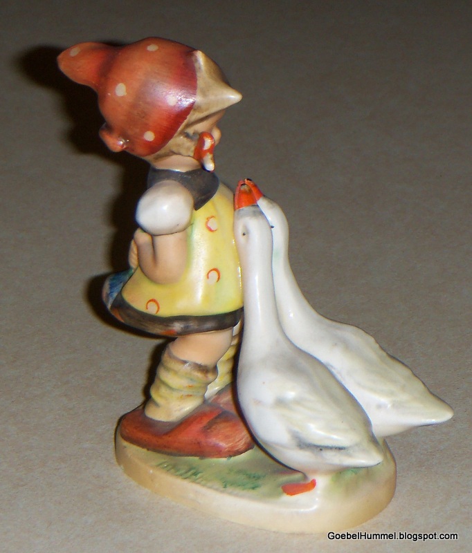 Goebel Hummel **VINTAGE 1950s Incised Full Bee** Goose Girl Goebel
