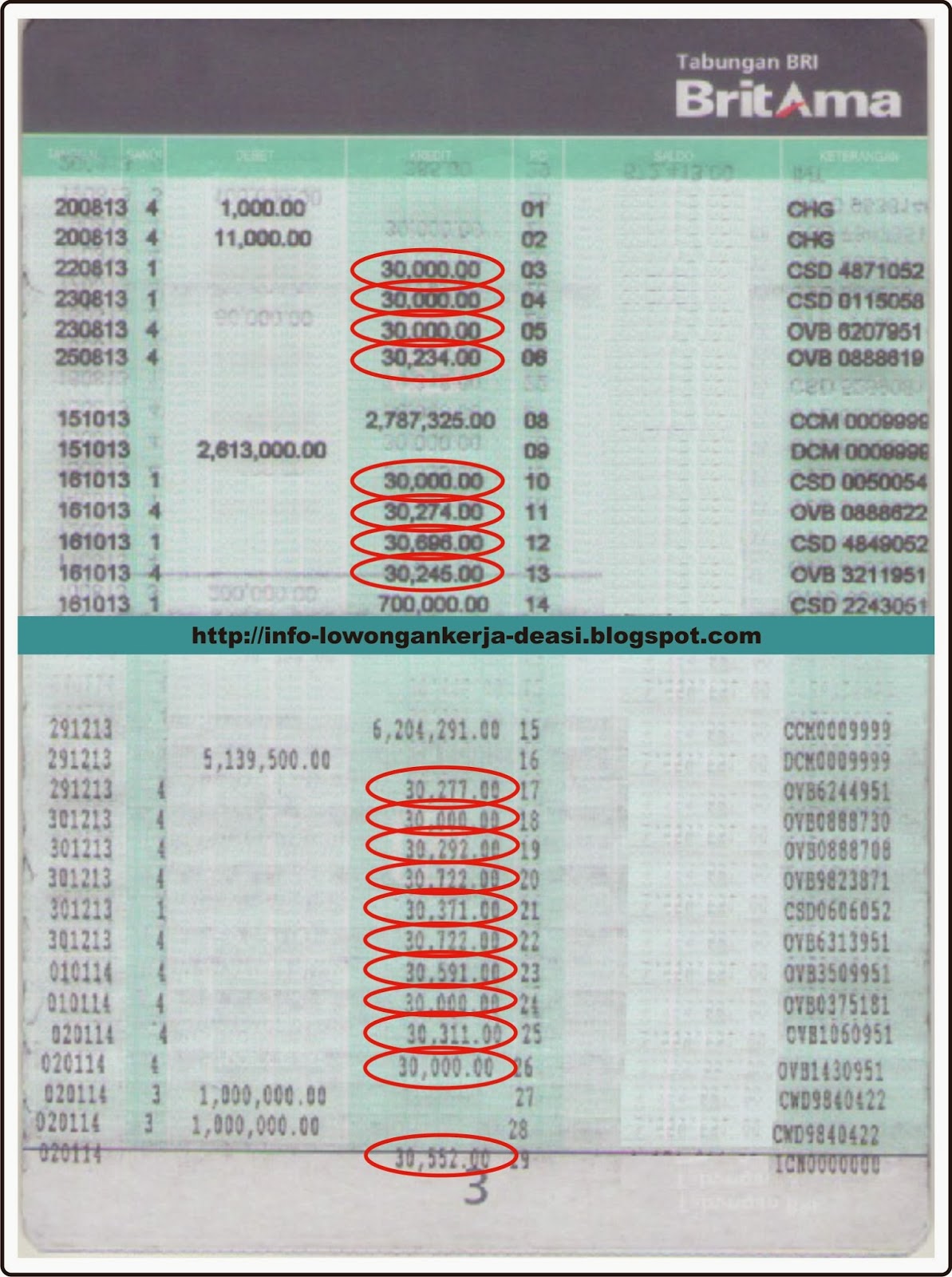 Bukti Transfer JOB COPAS COPY PASTE