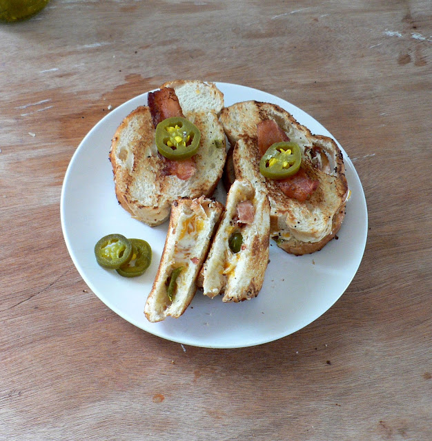 Jalapeno Popper Grilled Cheese Sandwich with Bacon Bless This Mess
