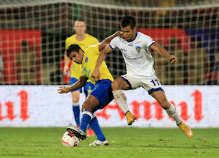 Kerala Blasters and Chennayin FC play out a draw Kerala Blasters 1-1 Chennayin FC