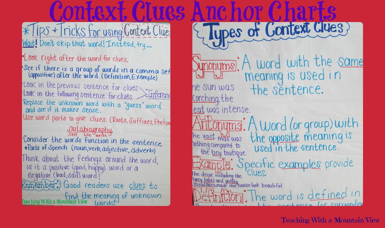 Printables Types Of Context Clues Worksheets types of context clues worksheets davezan bloggakuten