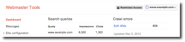 Webmaster and Bloggers can share limited access of Google Webmaster Tools Each others