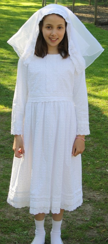 modest first communion dresses