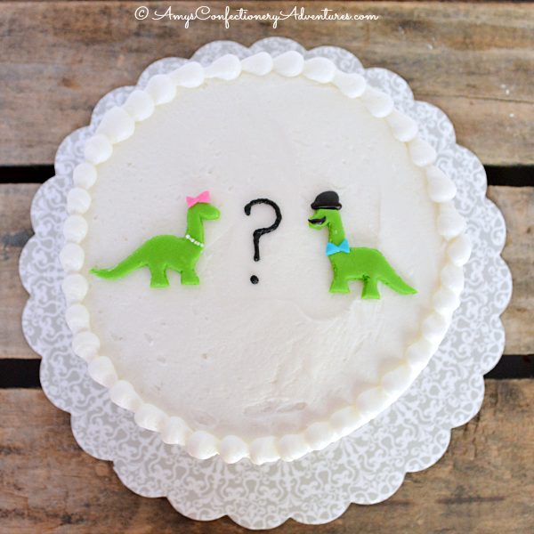 Amy's Confectionery Adventures Dinosaur Gender Reveal Cake