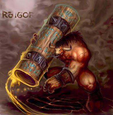 Dota Earthshaker Wallpaper, Raigor On a Rampage With his Totem